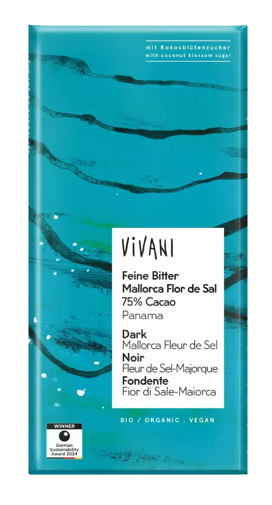 Vivani chocolat noir fleur de sel