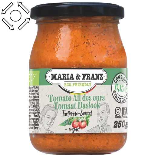 Tartinade Tomates ail des ours Maria&Franz
