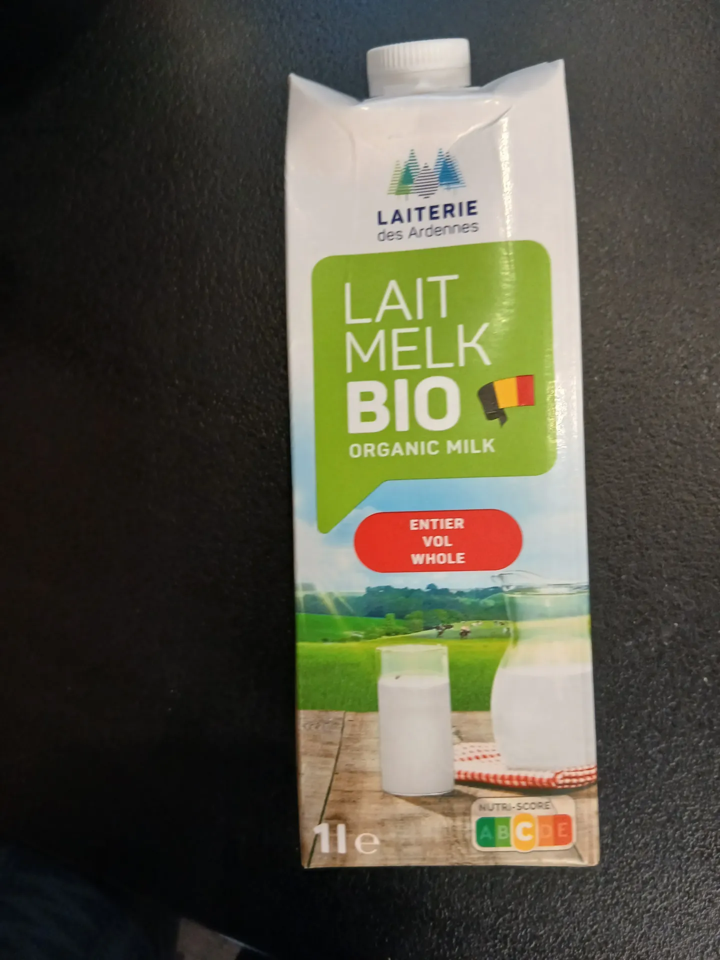 Lait bio entier Laiterie des Ardennes 