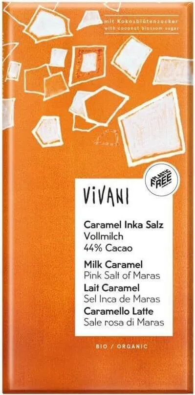Vivani chocolat lait caramel sel Incas
