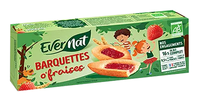 Barquettes à la fraise (biscuits)